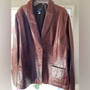 Vintage GAP Brown Leather Jacket